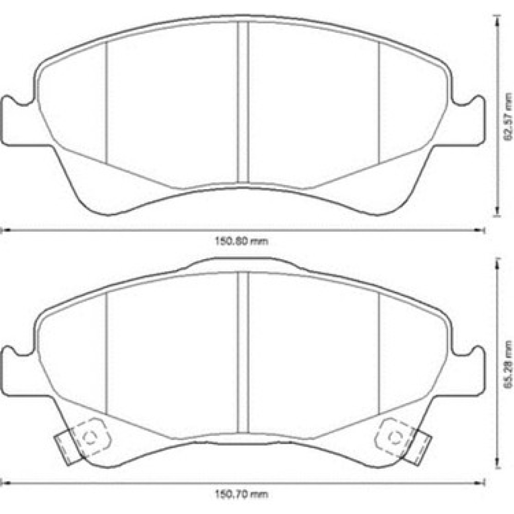 MGA 55268 - BALATA FREN ON (TOYOTA : AVENSIS 09>13  VERSO 10>13 ) (04465-02190)